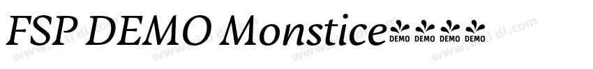 FSP DEMO Monstice字体转换 FSP DEMO Monstice字体转换
